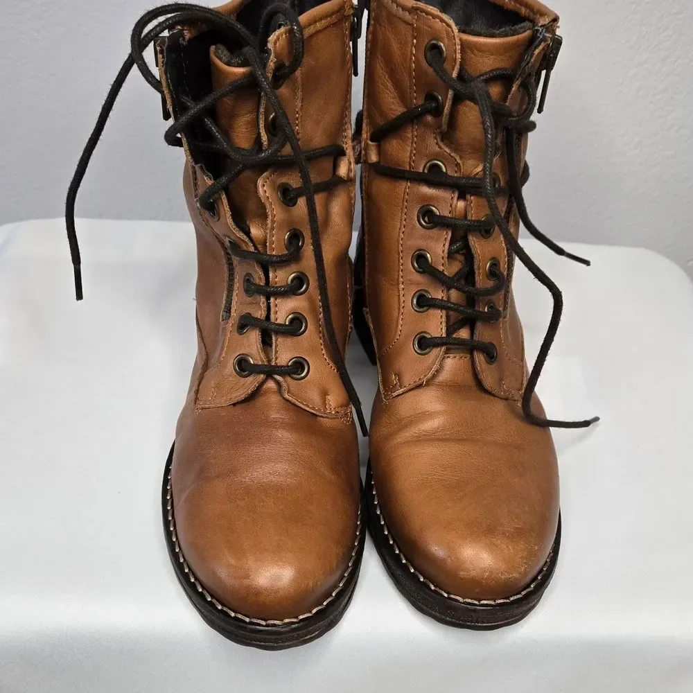 Eric Michael Imelda Tan Leather Boot- size 35